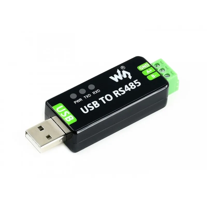 Industrial USB to RS485 Bidirectional Converter USB to RS485 Serial Dongle Adapter ESD TVS Protection Communication Module