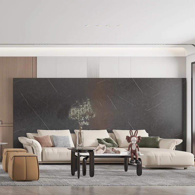 Villa home decoration design living room sofa set furniture modern l shape modular sectional sofa