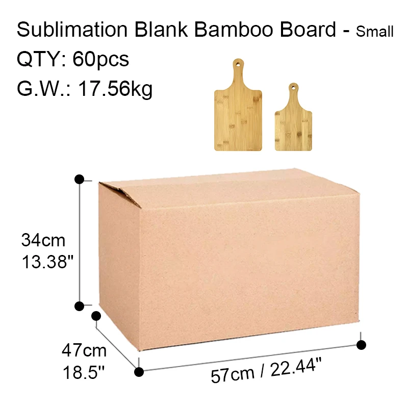 Custom Logo Wooden Cutting Boards Sublimation Blank Bamboo Cheese Cutting Board Steak Bread Pizza Board with Handle