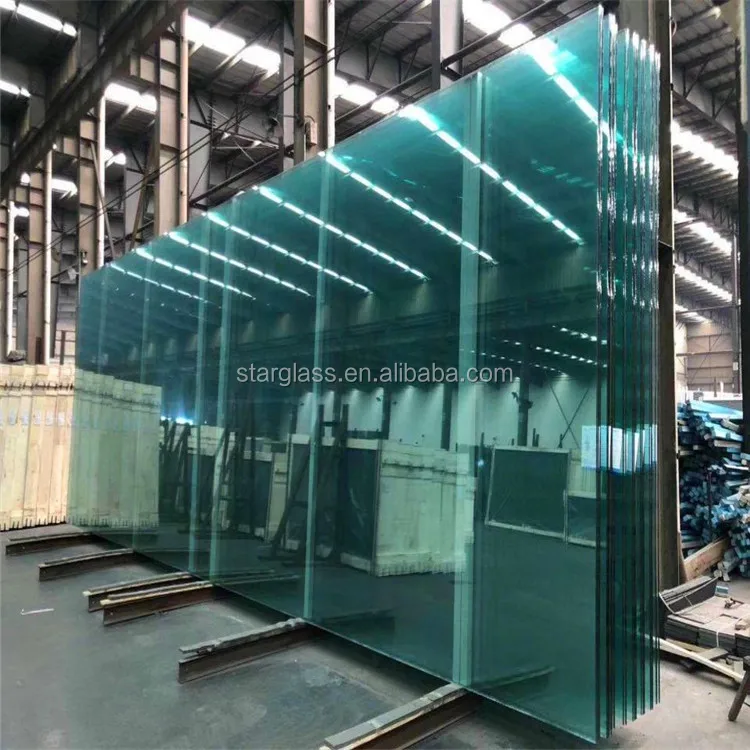 8mm 10 mm 12 mm thk tempered frameless ultra clear plain float shower bathroom glass for door