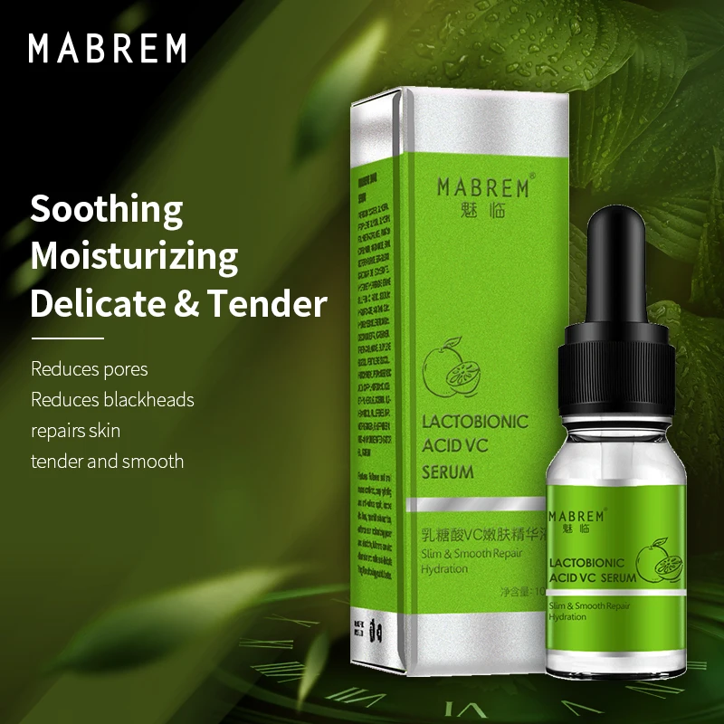 China Manufacturer Normal Skin Types Facial Serum Lactobionic Acid VC Face