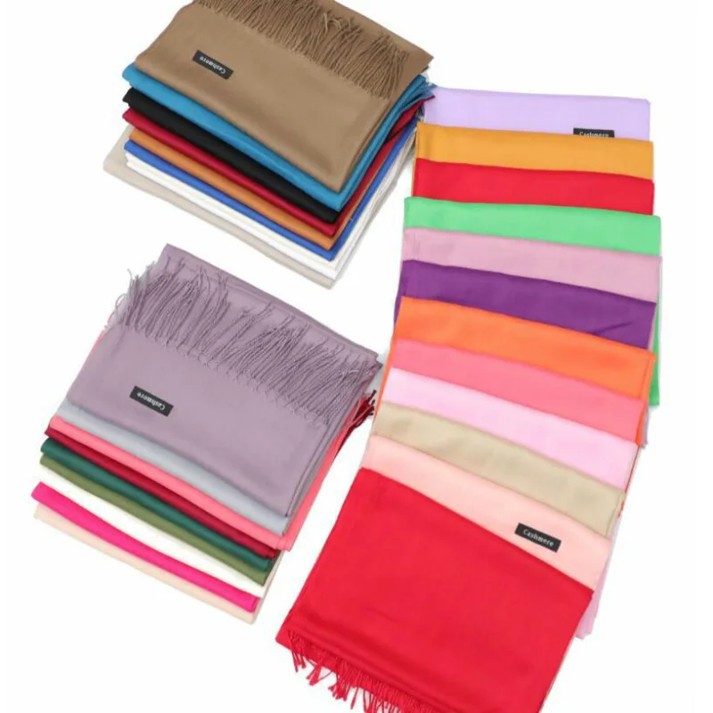 Wholesale Winter Women Pashmina Scarf  For Wedding Gift Popular Long Shawl Women Cashmere Scarf