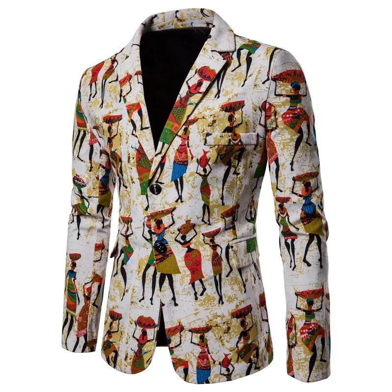 African style blazer African ethnic blazer for men African printed plus size jacket