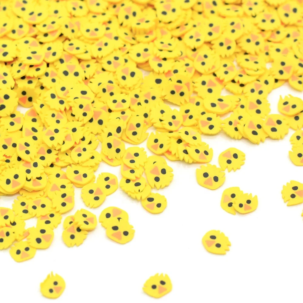 
High Quality Lovely Baby Chicks Animal Slice 3D Polymer Clay Micro Nail Art Design DIY Decorative Nail Patch Accessories 