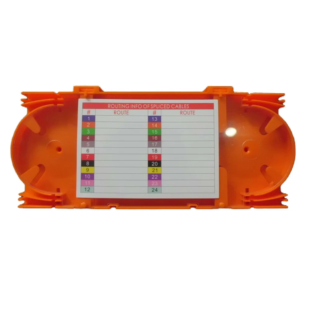Splice Tray,12/24 Ports Fiber Optic Splice Tray ODF Support Max 48 Core Racks & Enclosure ABS or PC Max 36mm 24 Core