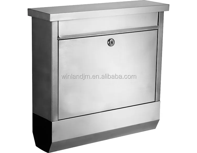 Traditional outdoor wall mounted galvanized sheet with newspaper holder letter box