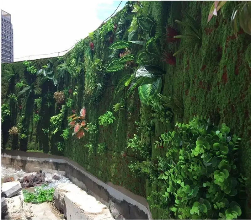 RSH factory wholesale artificial grass plant panel artificial moss wall art for decoration