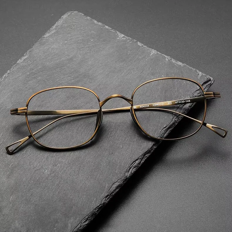 Osicare MN114 2024 High Quality Gold Custom Wholesale Spectacle Men Eyewear Glasses Optical Frames Titanium Eyeglasses