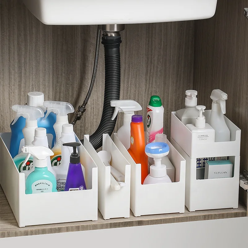 LiteX New Wholesale Organizer Kitchen Cabinet Right Angle Drawer Divider Basket Desktop Storage Lattice Organizer