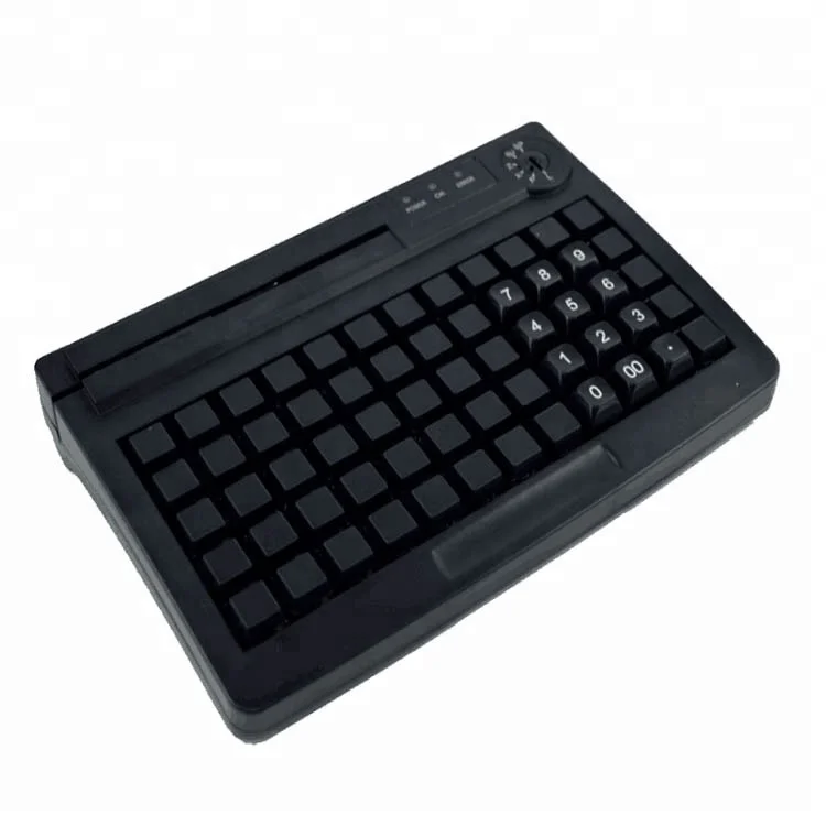 
60 Keys Programmable Electronic Keylock Card Reader POS Keyboard  
