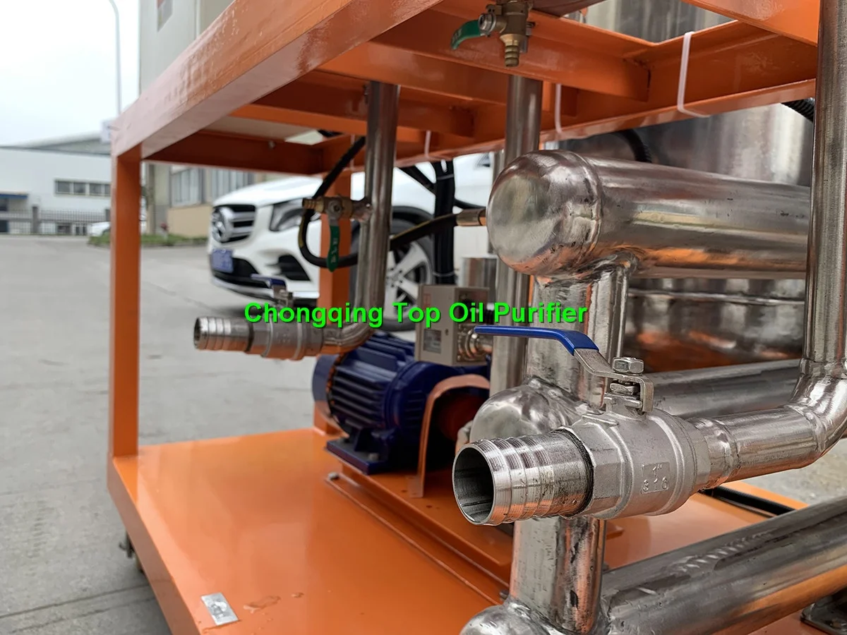 Back-flushing system equipped oil refinery plant/ Palm oil purification/ Used cooking oil processing machine