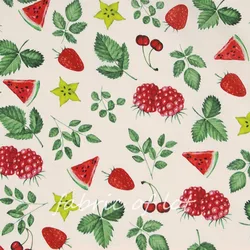 12129D фрукты цифровая печать # 70% Тенсел 30% Лен ткань для женские блузки, рубашки и платья костюмы со штанами