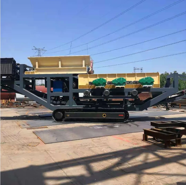 Crawler type Model 1860 earth rock separator,debris separator,roller screen window