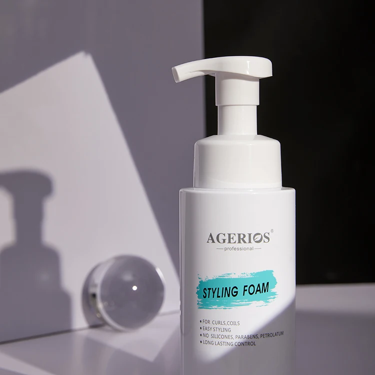 Hair Styling Products Factory Coconut Oil Hair Mousse Private Label Foam styling foam