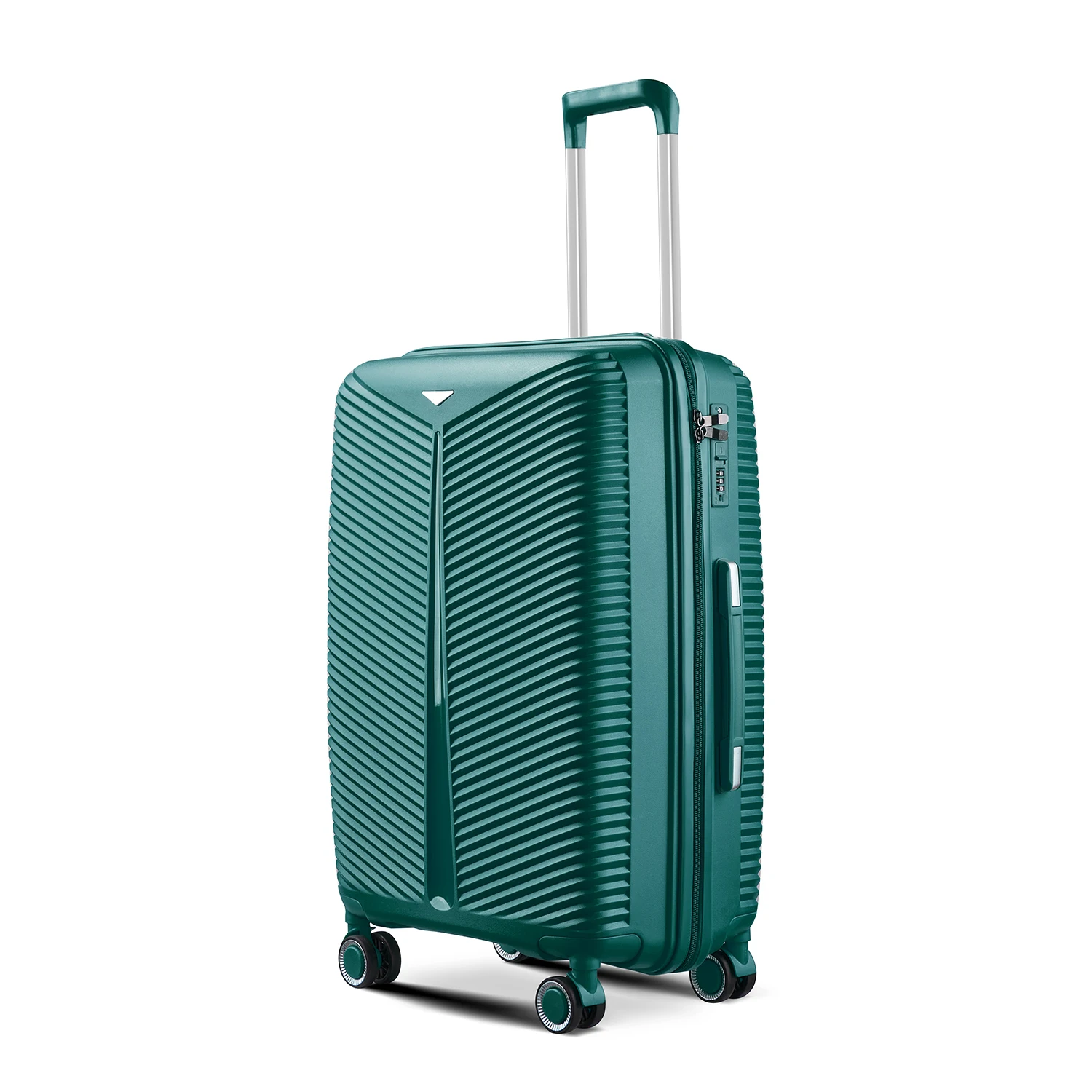Family Airport Trolley Travelling Bags White Suitcase Check In Roller Luggage Low MOQ Smart Lock Valice