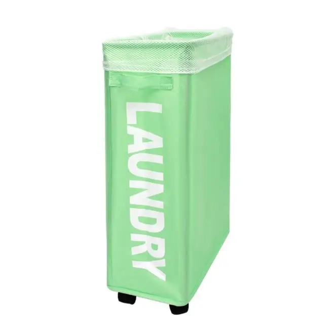 Amazon Top Seller Folding and Rolling Storage Laundry Basket Wheels Large Capacity Laundry Basket with Handle