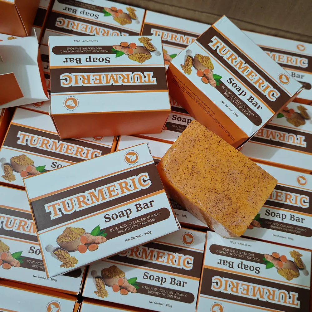 Lemon Turmeric And Honey  Kojic Acid Soap Natural Brightening and Dark Spot Removal Bar