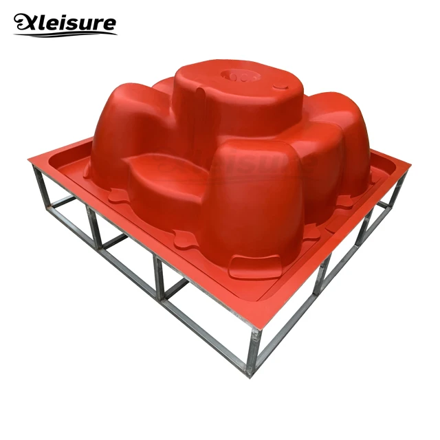 unique design square gel-coat spa hot tub mold (male mold) 8-person party spa mold bathtub mould
