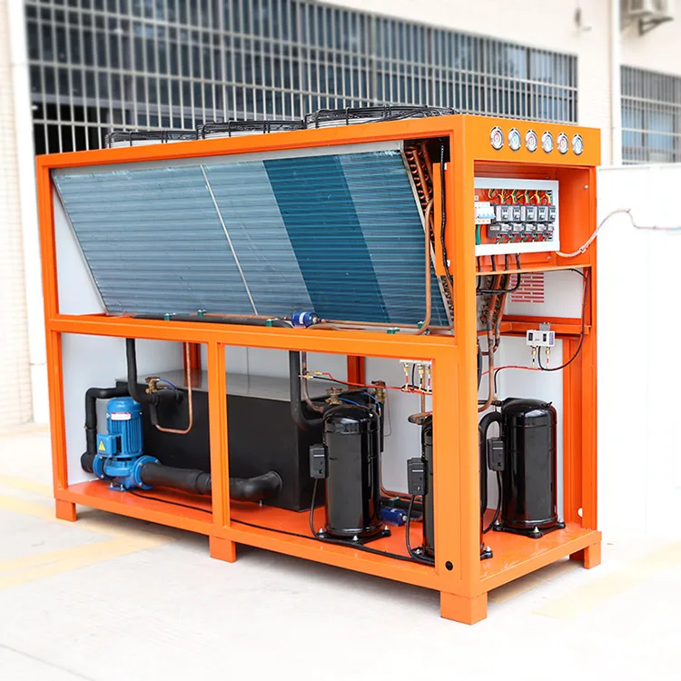 
 Охладитель с воздушным охлаждением R410A, 30-140 тонн, Водяной охладитель для завода по переработке пластика  