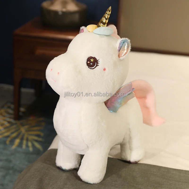 aixini 9.8 inch wholesale unicorn plush toy pillow stuffed animal gift for kids soft