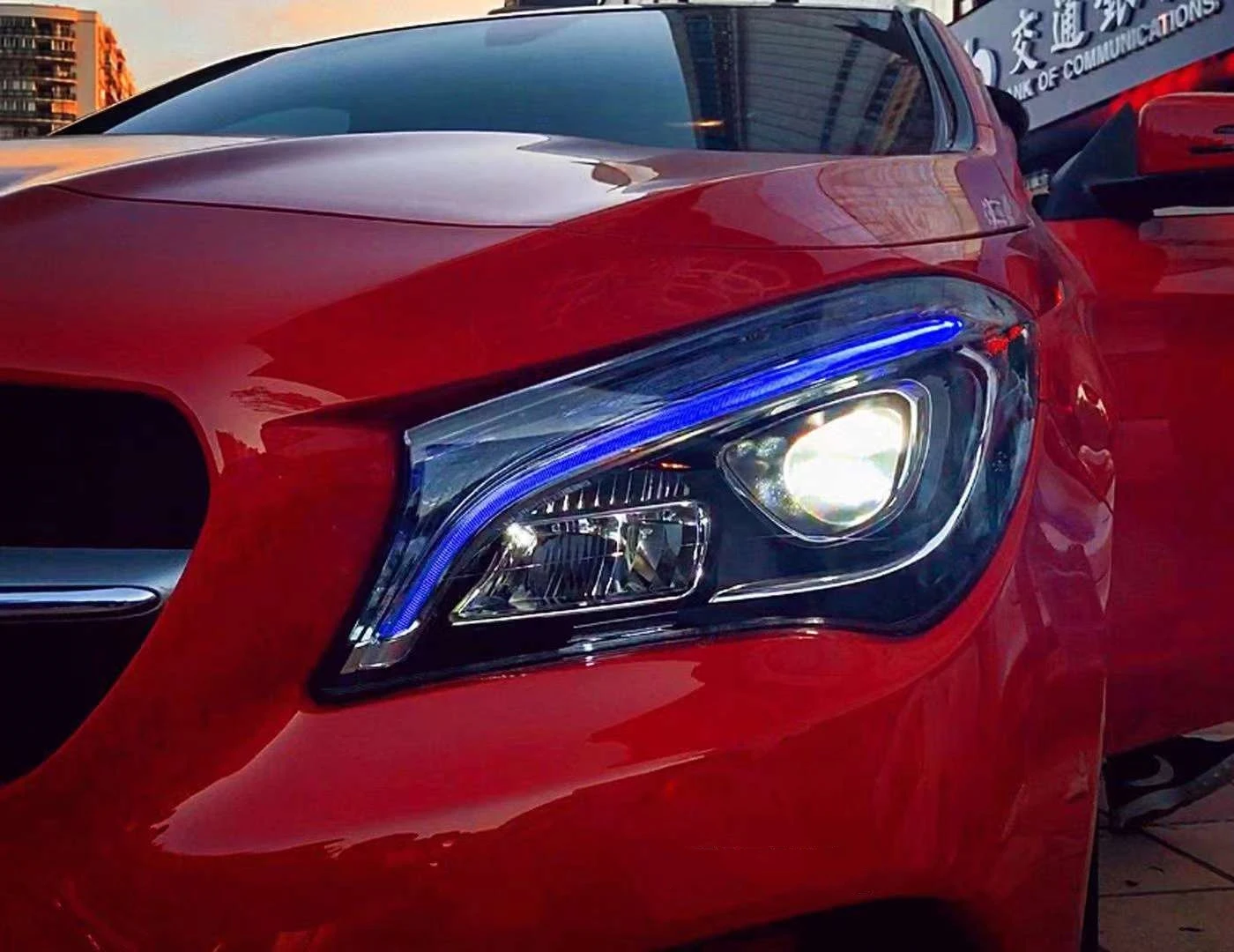 USD 299 one side one piece New LED Car headlight RIGHT LEFT CAR Light for For Mercedes Benz W117 CLA Class 2014-2019