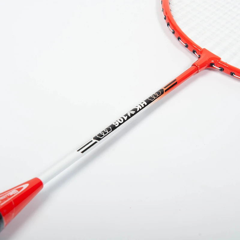 Chinese iron alloy printing badminton racket, good quality, price concessions,carry the ball