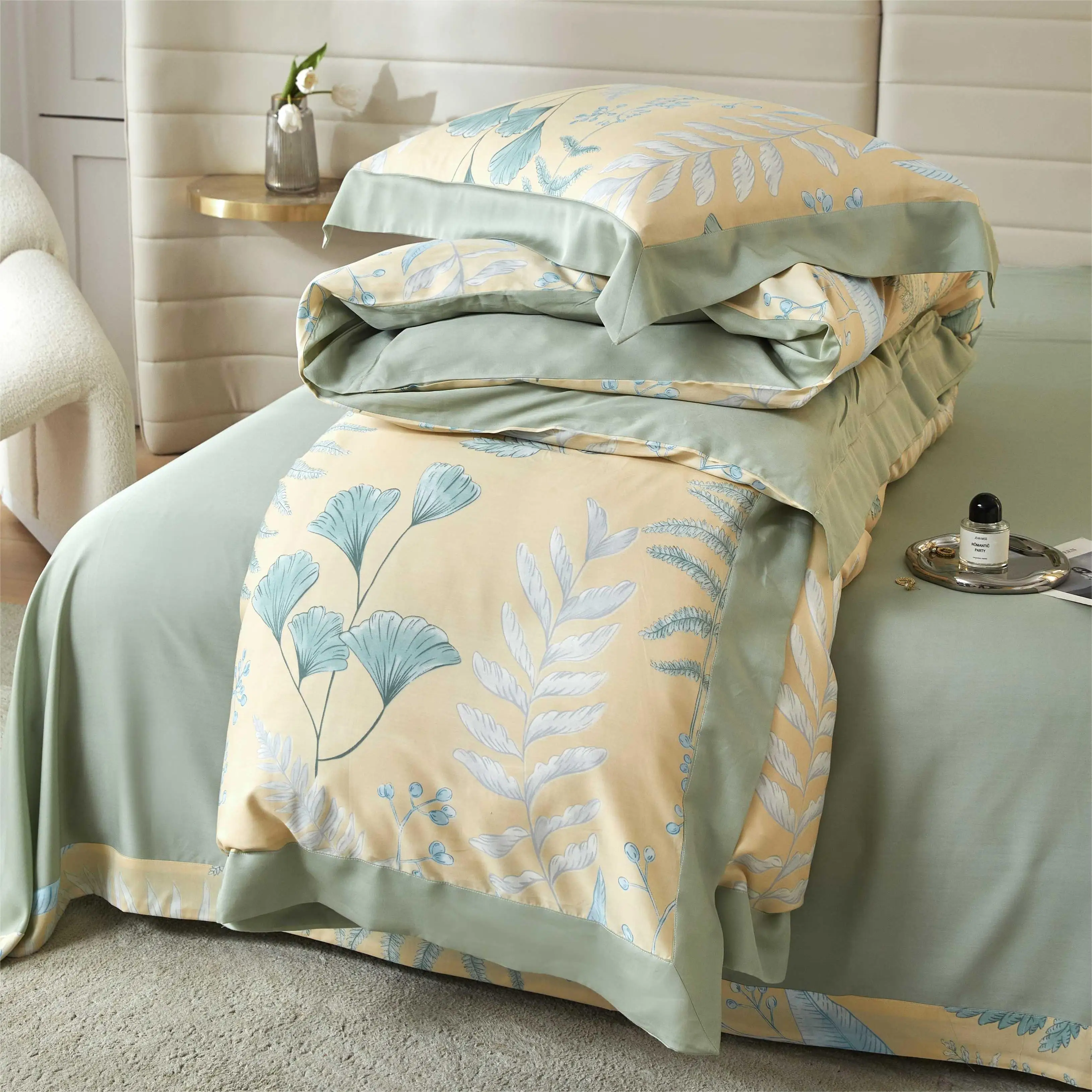 40S tencel printed fabric for bed use