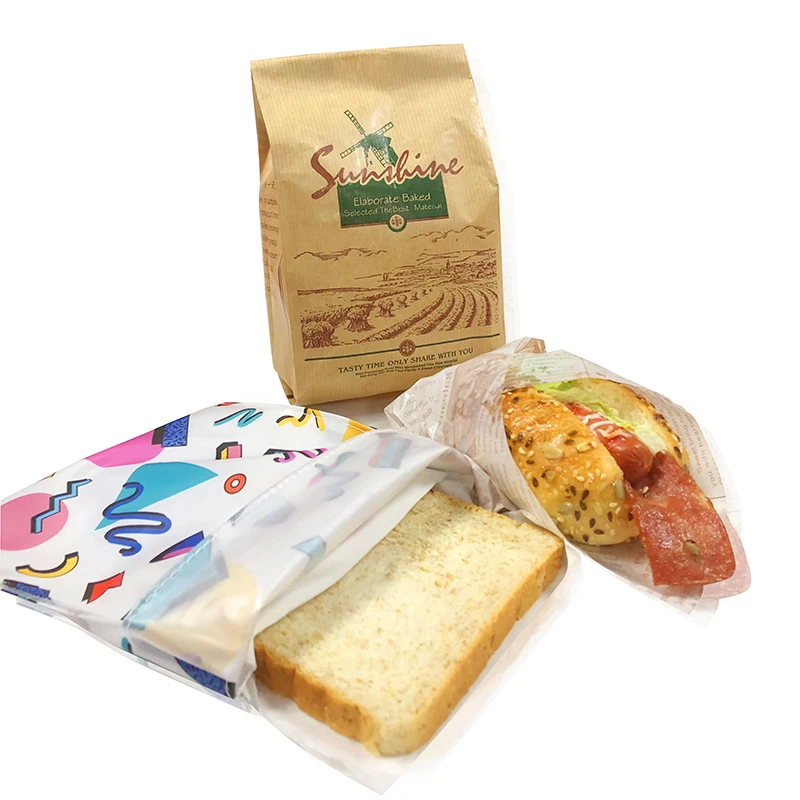 Environmentally friendly and easy to reuse waterproof Small and light colorful snack sandwich bag
