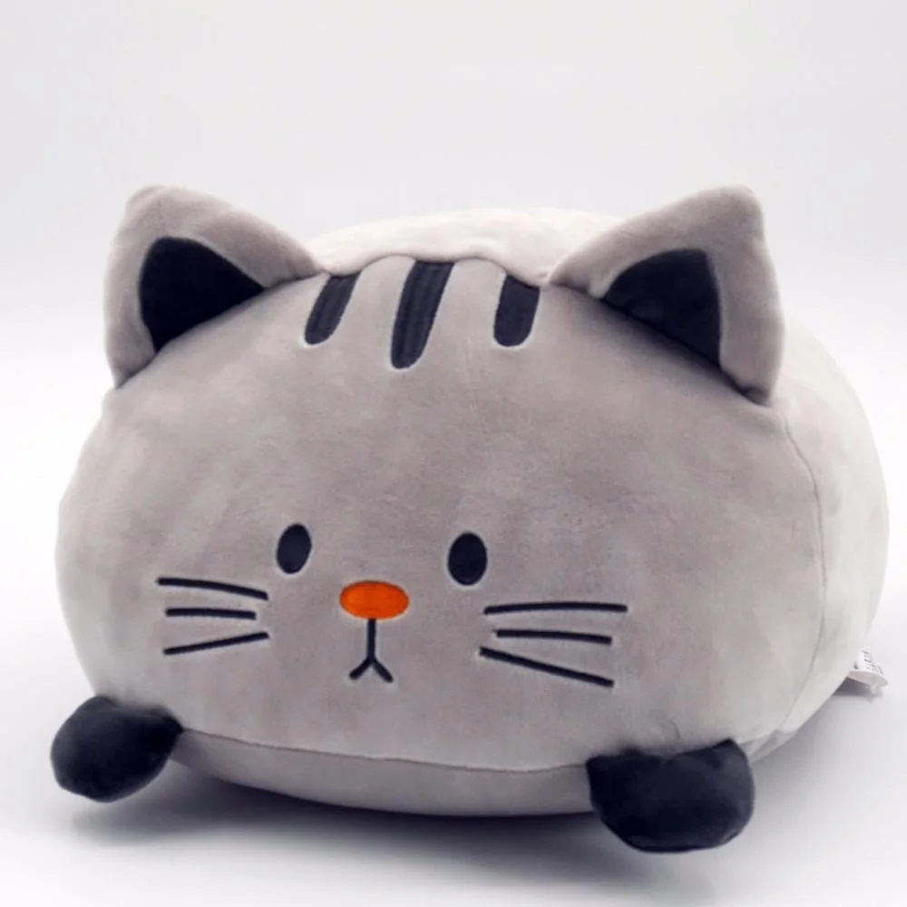 super soft and cute animal cat decorative pillows plush sofa cushion bedroom toys