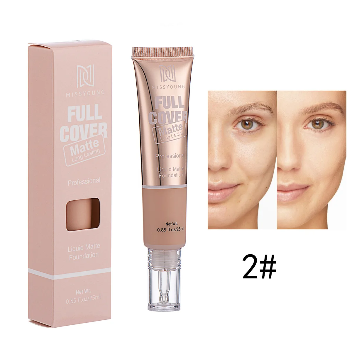 foundation private label Flawless make up foundation Liquid Foundation Makeup, Full Coverage Foundation, 1 Fl. Oz.