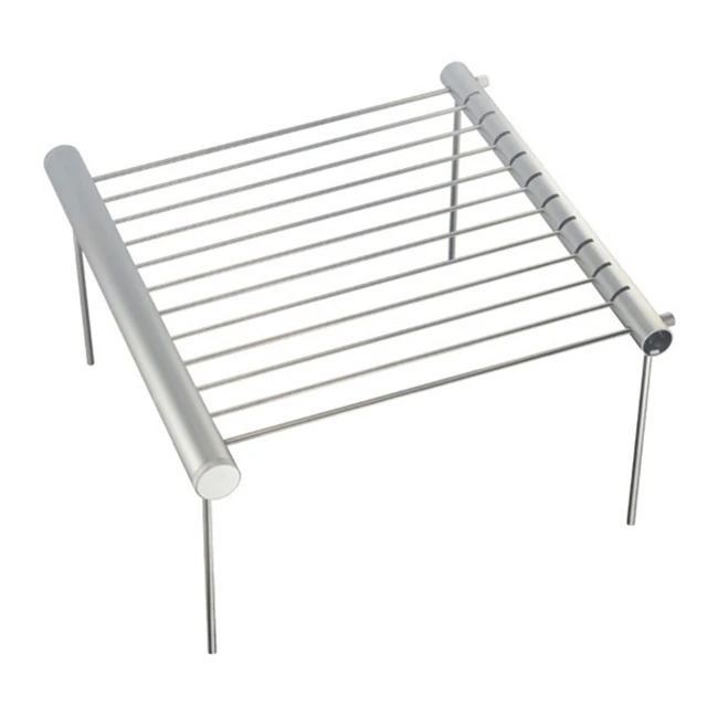 Assemble BBQ Grill Portable Barbecue Grill Stainless Steel Barbecue Stents Assemble Barbecue Tools