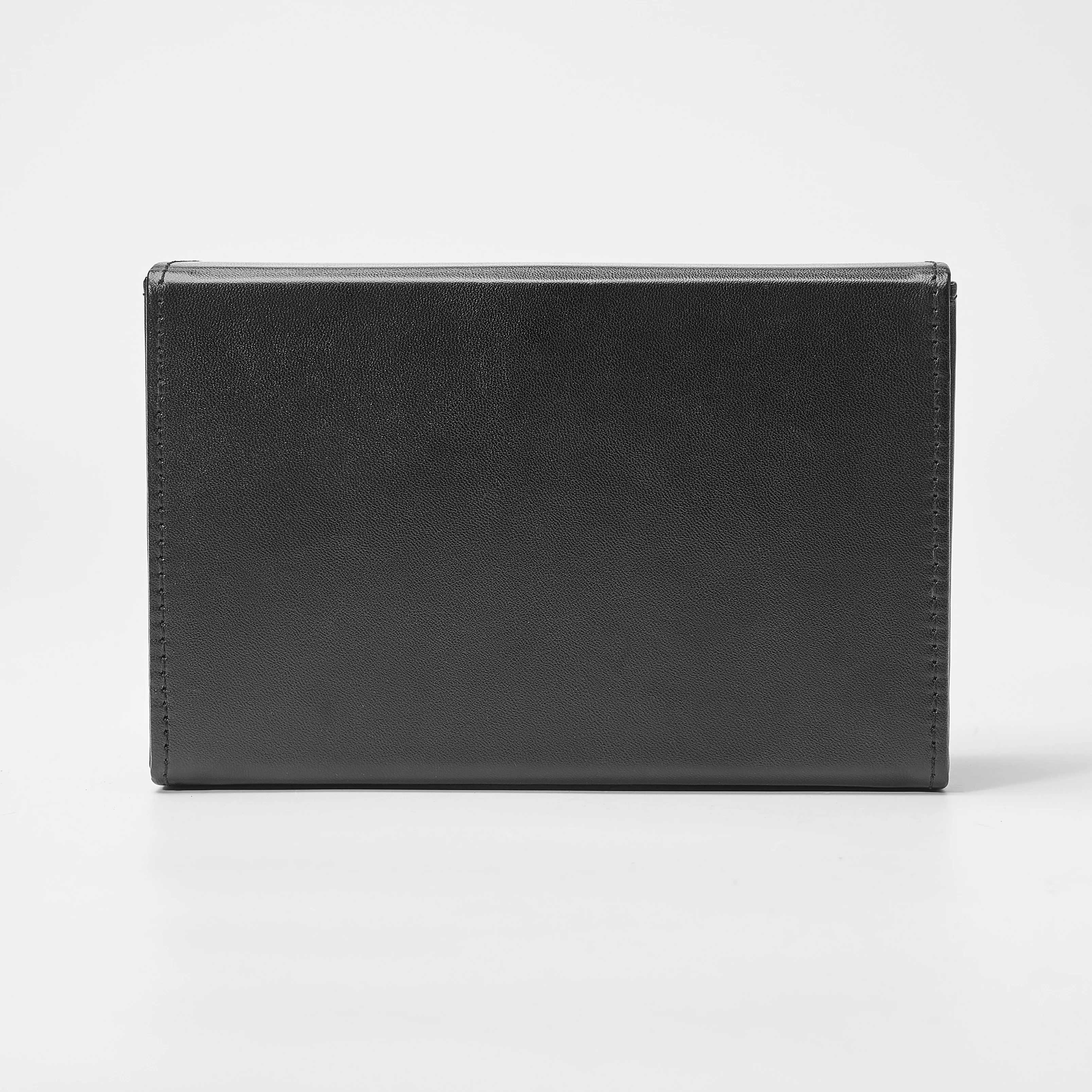 Custom Leather Playing Card Storage Box 2 Sets Card Holder Playing Card Box Flip Cover