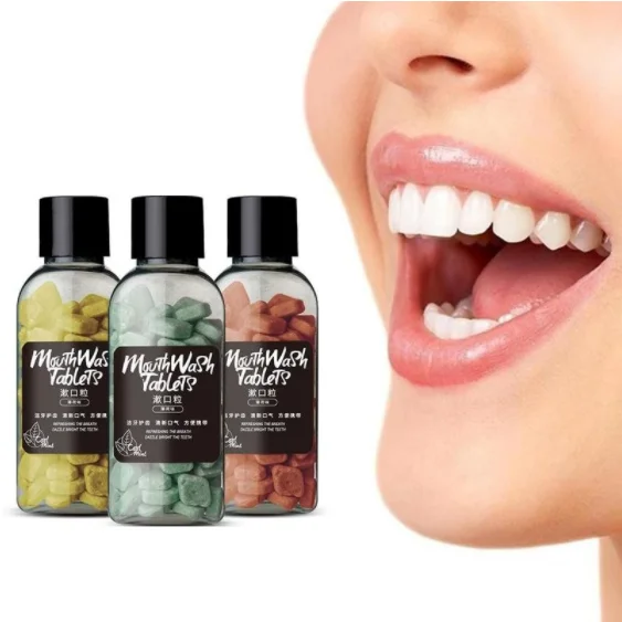 
Wholesale Eco-friendly Toothpaste Pills Oral Care Customized Logo Mint Toothpaste Tablets 