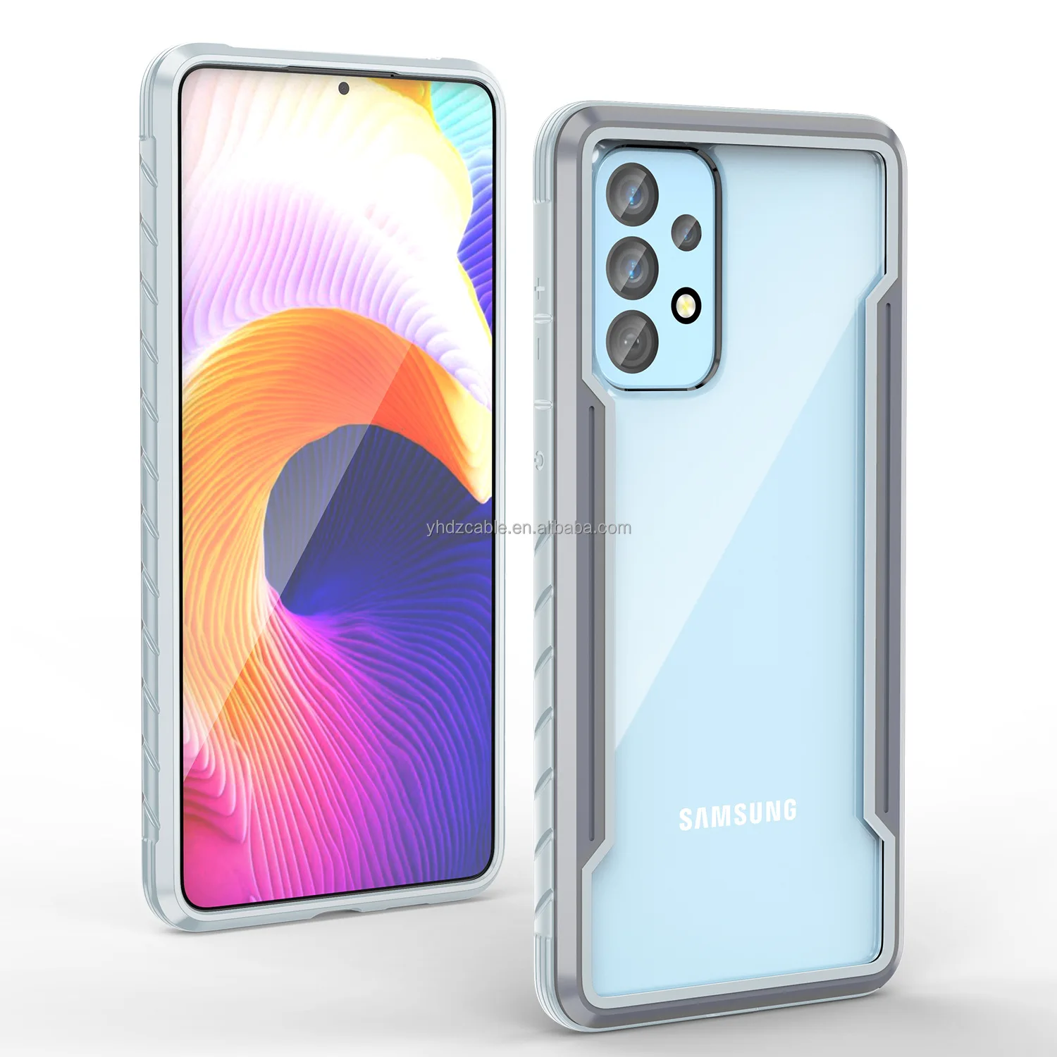 Suitable for Samsung a53 mobile phone shell A73/A33 metal four-corner airbag anti-fall protective case