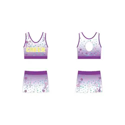 Custom cheer hot girl team cheerleading uniform with logo customized