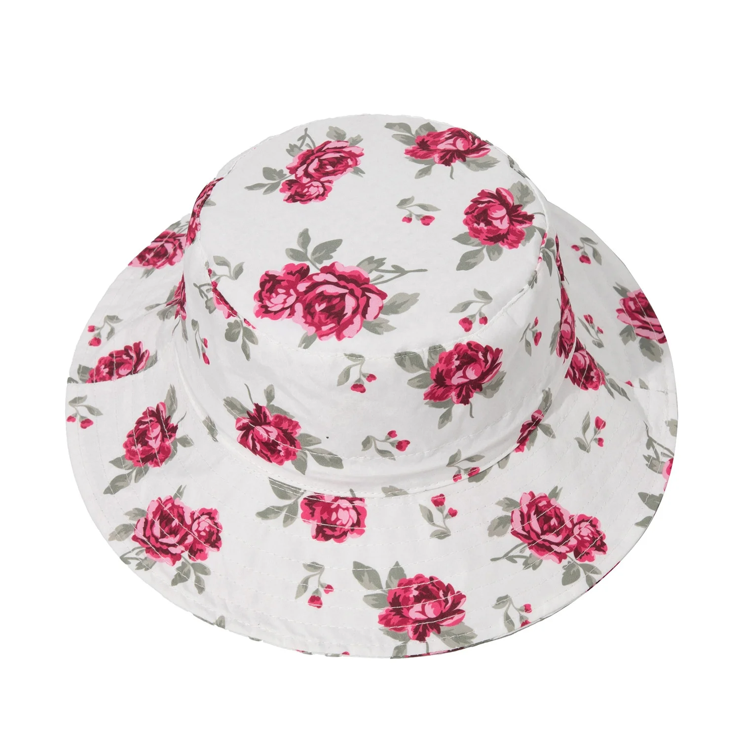 Summer Sun Protection Toddler Kids Flower Adjustable Wide Brim Baby Beach Hat Bucket Hat Baby