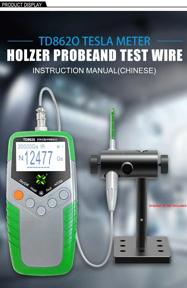 1% Accuracy Permanent Magnet Gauss Meter TD8620 Digital Tesla Meter Portable Magnetic Flux Meter Surface Magnetic Field Tester