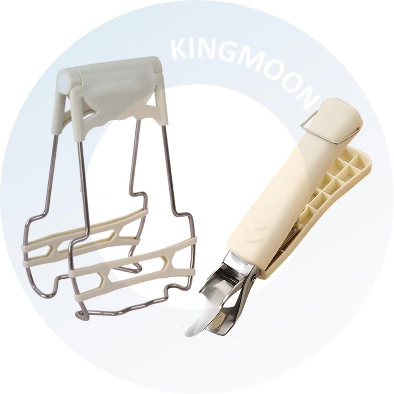 Multi-Function Non-Slip Stainless Steel Bowl Gripper Anti-Scalding Clip Kitchen Utensils & Gadgets Set Silicone Holder Plate