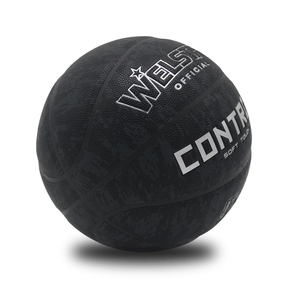 Official Size 7 Basketball Customized Logo Printed in Colorful Laminated PU Leather Butyl/Rubber Bladder for Training