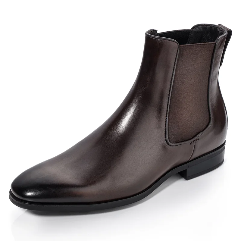 wholesale genuine leather chelsea boot men leather boots for men