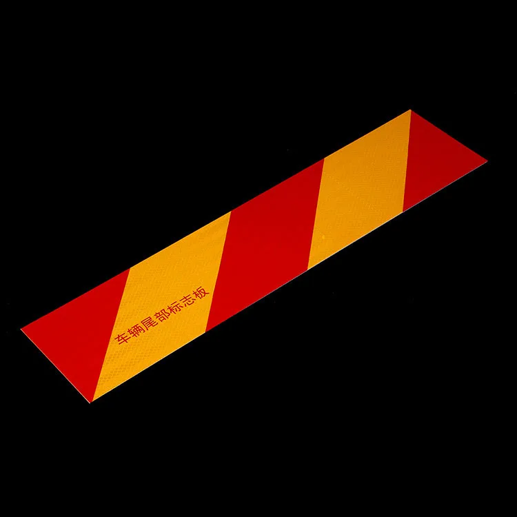 Manufacturer License Rear Brakes Backing Marking Plate Reflective Sheeting Sticker For Heavy Vehicle