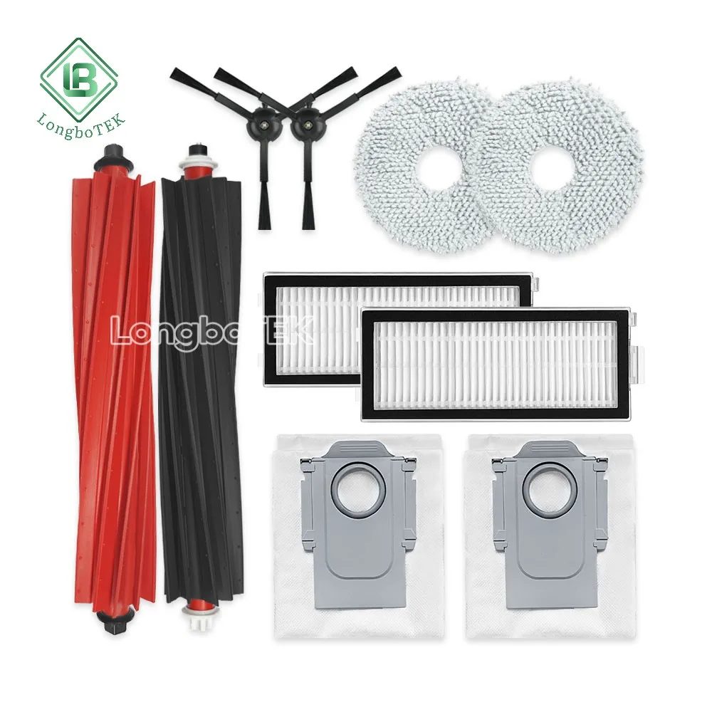 Wholesale Main Roller Brush Side Brush Hepa Filter Mop Pad Dust Bag Fit For Roborock Q Revo Master Vacuum Cleaner Parts