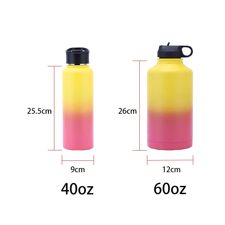 Portable Outdoor Sport Wide Mouth Stainless Steel 40 oz Insulated Water Bottle