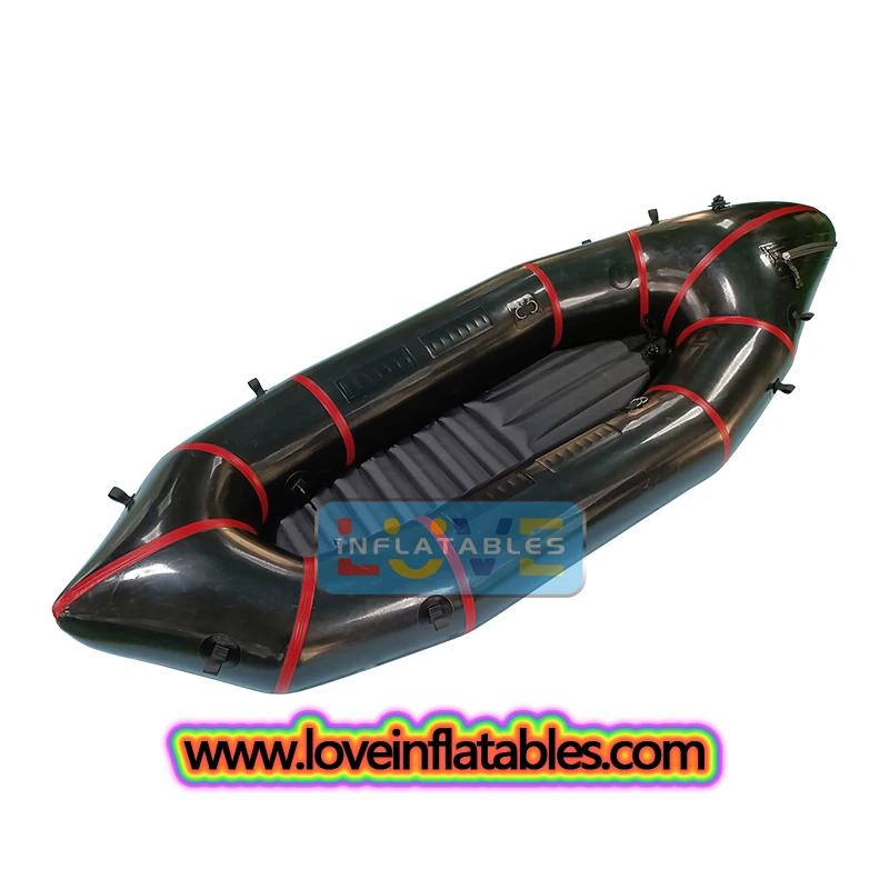 hitewater Packraft Drifting Rowing TPU Drop Stitch Hull Drop Stitch Floor Sport Style Inflatable Kayak Lake Outdoor Grade 4