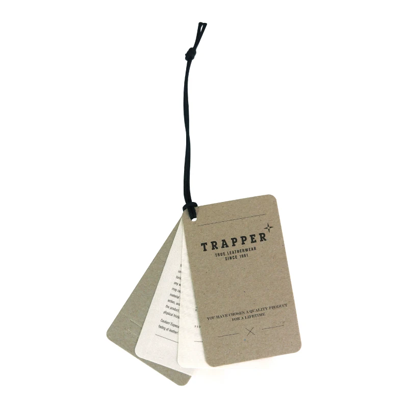 FSC FSC Customized Printed Cardboard Paperboard Corrugated Paper With Peg Hole Hang Tag For Garment 1