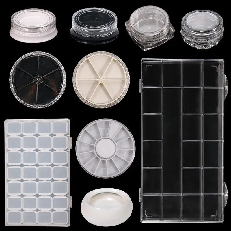 Hot Sale High Quality Empty Clear Plastic Organizer Storage Containers For DIY Art Craft Nail Gemstones Bead Storage