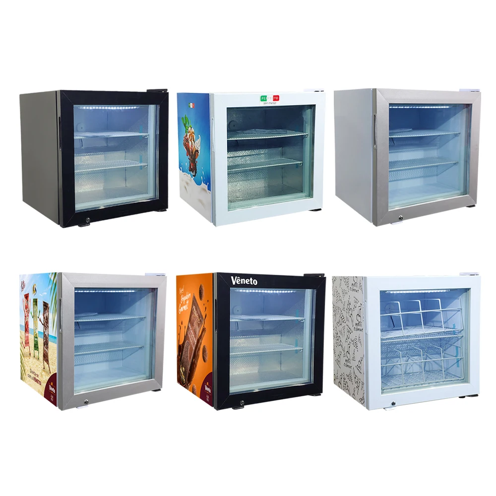 Meisda SD55 55L ice cream store use popsicles small display mini bar freezer for sale