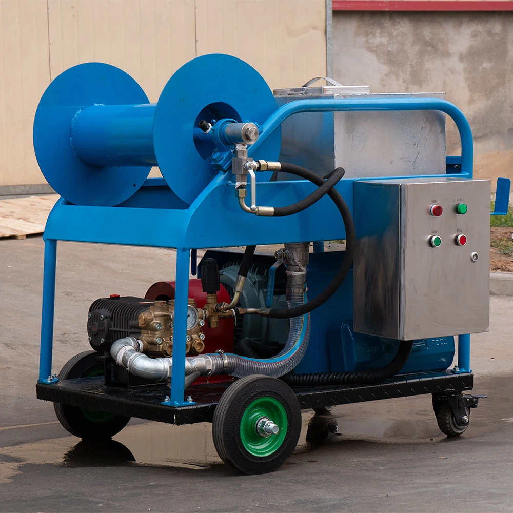 2024 New High Pressure Water Jet Drain Cleaner Sewer Jetter Drain Cleaning Machine For 50-400mm Pipe Cleaning