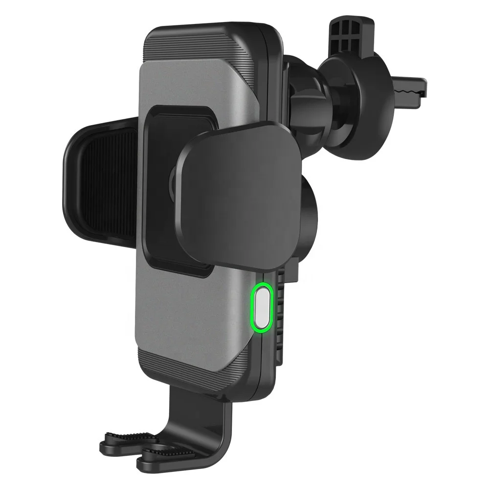 KC certified innovative products 5W/7W/10W/15W Qi Wireless car mini car Charger automatic induction