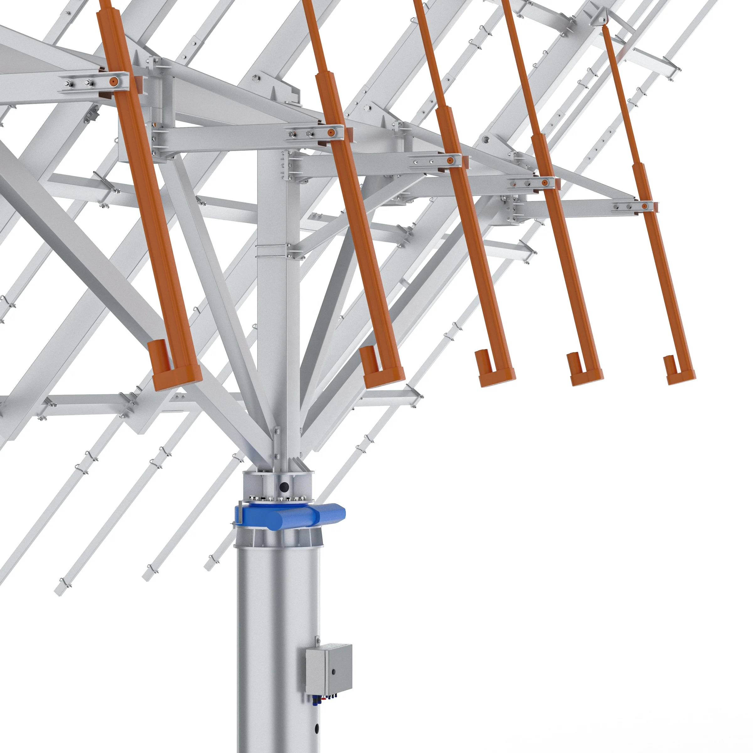 20kw HYS-35PV-78-M-4LSD Support Customization Solar Tracker Kit 2 Axis Solar Pv Tracker
